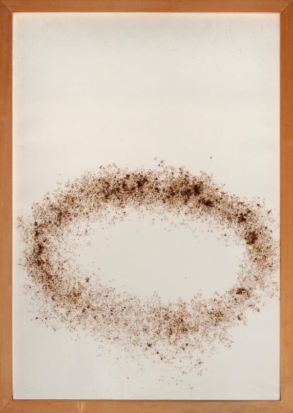 Vanderlei Lopes Sem título, Déc. 2000 Pólvora queimada sobre papel 61 x 43 cm