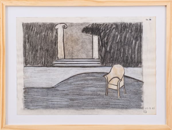 Eleonore Koch Sem Título, 1985 giz de cera e colagem 21 x 30 cm