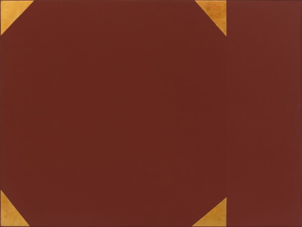Mira Schendel Sem Título, 1983 tempera e folha de ouro sobre madeira 90 x 120 cm