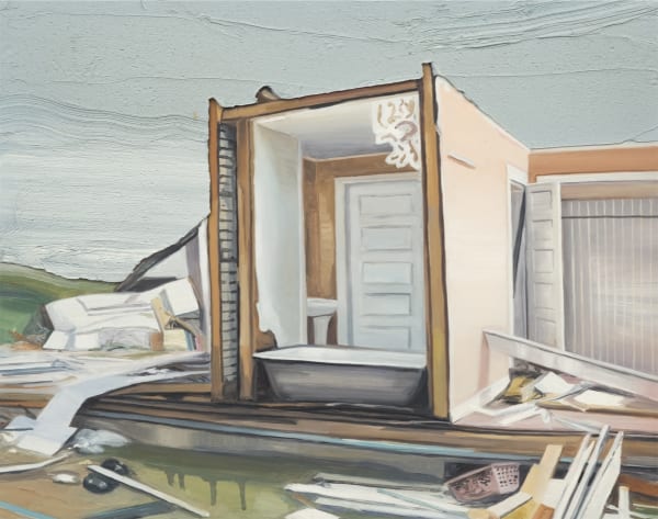 Alan Fontes da série desconstrução, 2016 óleo e encáustica sobre tela 40 x 50 cm