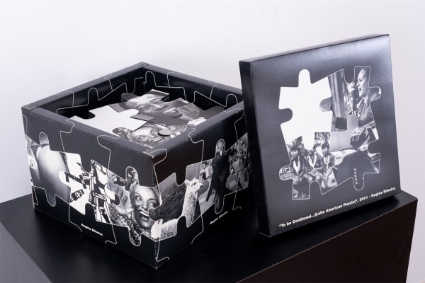 Regina Silveira To be continued... (Latin America Puzzel), 2001 técnica mista 21,5 x 27 x 27 cm