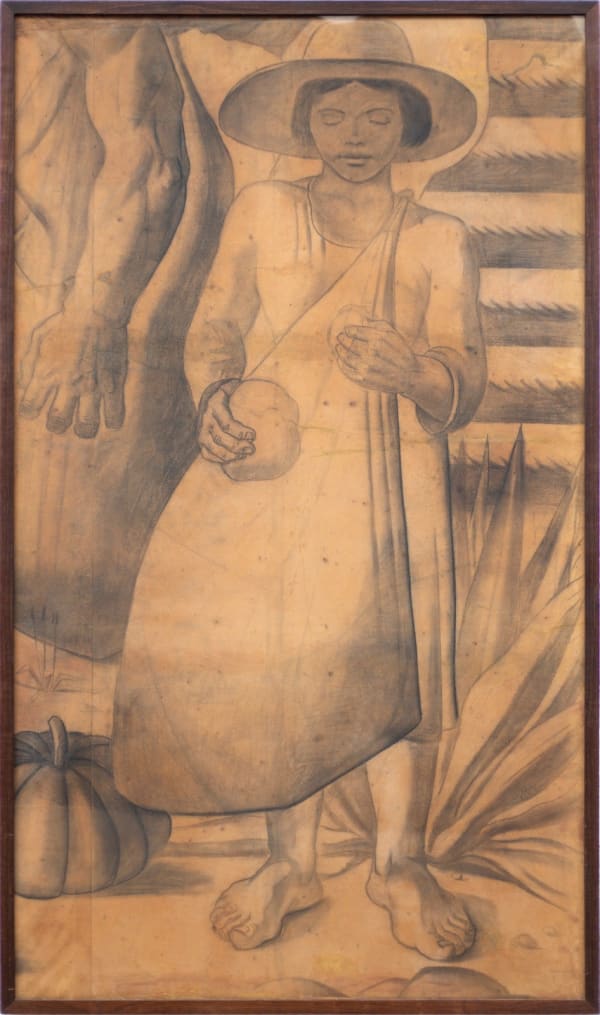 Candido Portinari Menina, 1938 carvão sobre papel kraft 178 x 102 cm