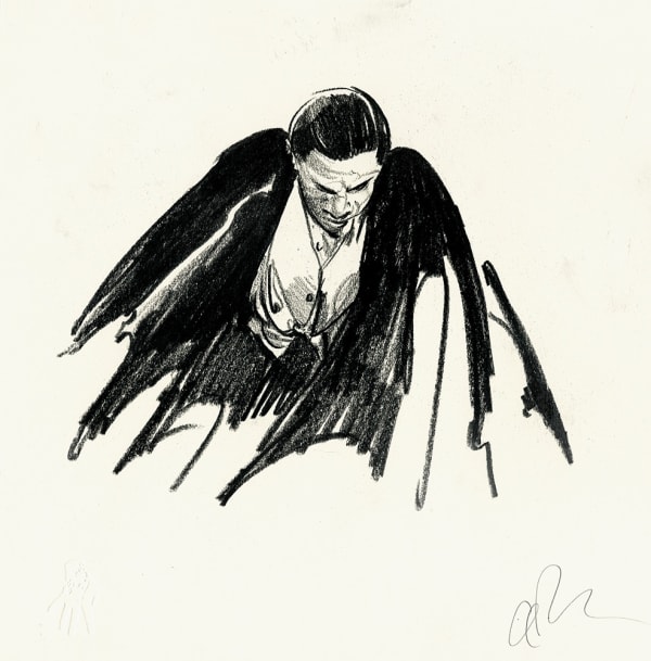 Greg Ruth Dracula, 2025 graphite 13 x 13 in 33 x 33 cm