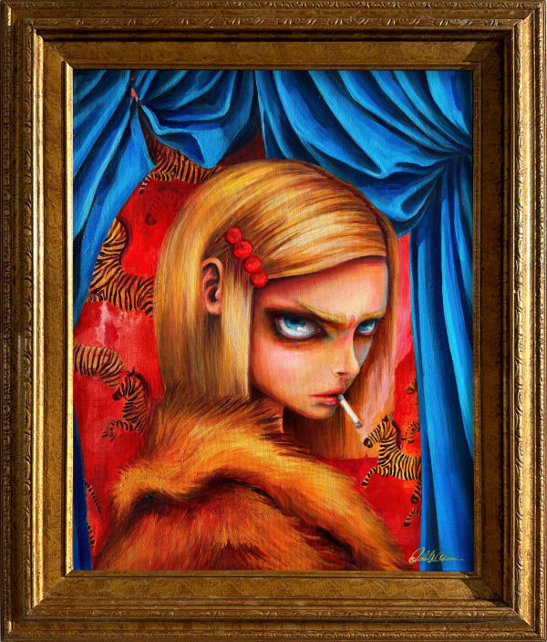 painting of Margot Tenenbaum from "The Royal Tenenbaums" by Isabella Addison