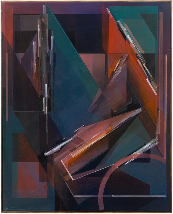 Augustine Kofie abstract painting detail