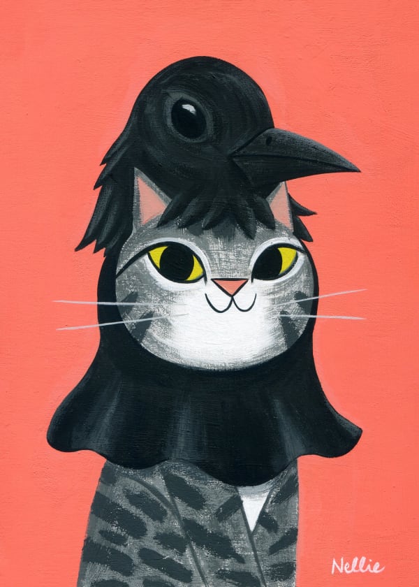 painting by Nellie Le inspired by "Moonrise KIngdom"