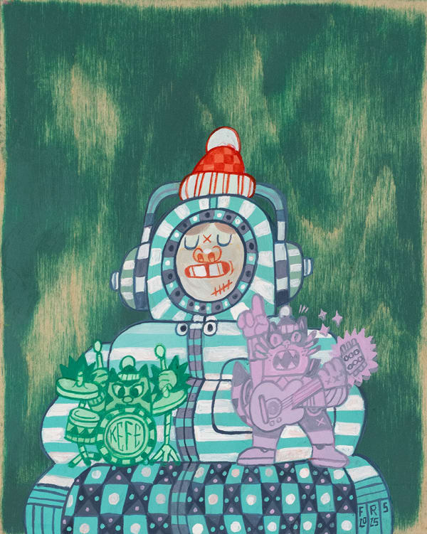 Ferris Plock Imagine, 2025 acrylic on panel 10 x 8 in 25.4 x 20.3 cm