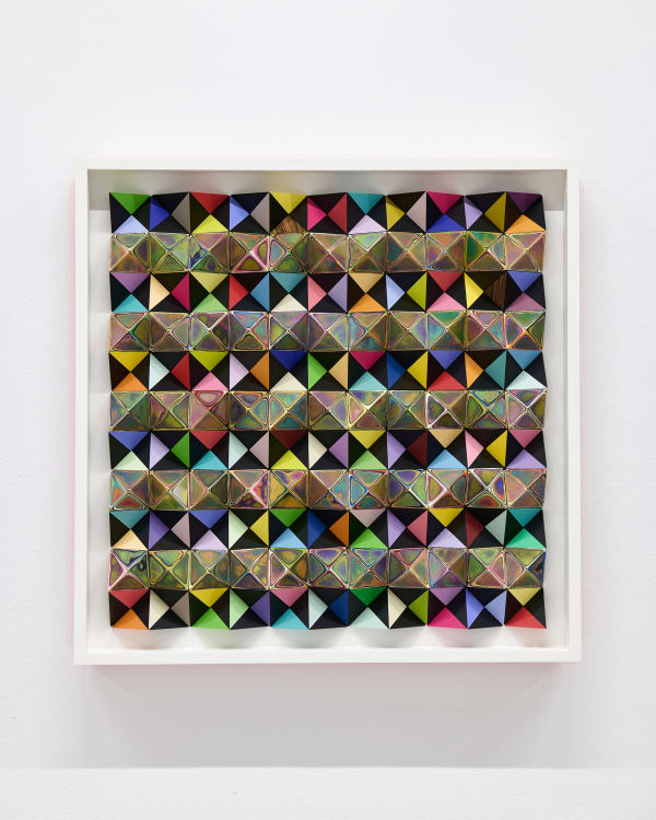 Sean Newport abstract colorful wall sculpture