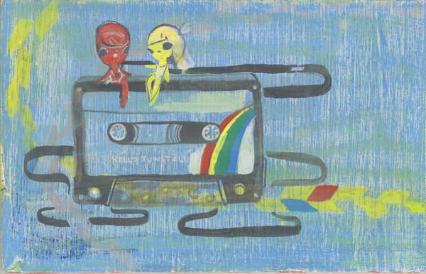 Kelly Tunstall Mixtape, 2025 acrylic on panel 6 x 9 in 15.2 x 22.9 cm