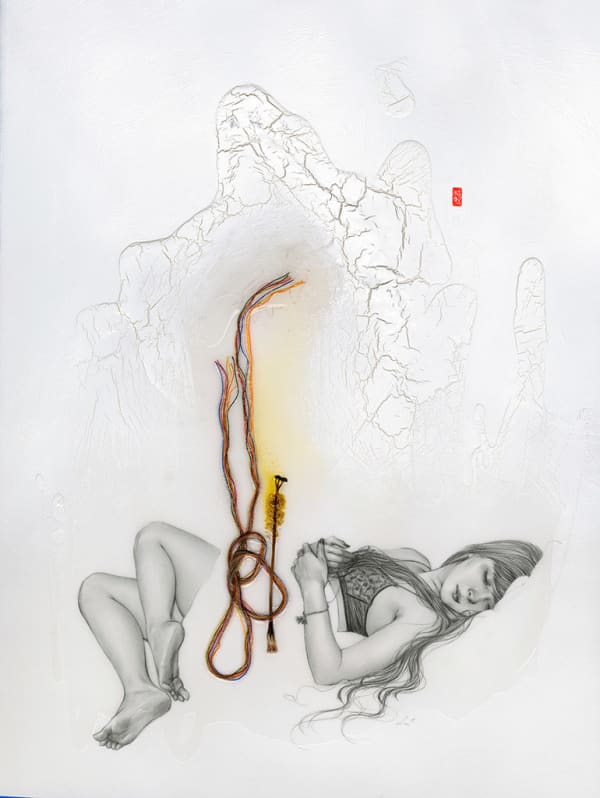 mixed media painting "Tinge" by Soey Milk