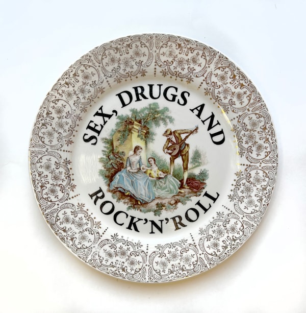 Plate reading "Sex, Drugs And Rock'And'Roll