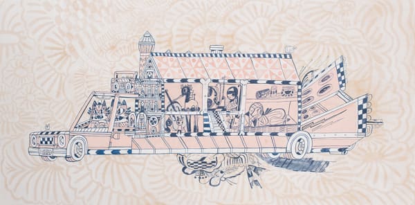 KeFe Ramble On, 2025 acrylic on panel 24 x 48 in 61 x 121.9 cm