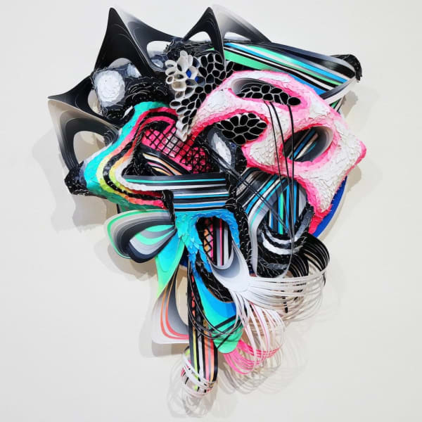 Crystal Wagner biomorphic wall mounted sculpture
