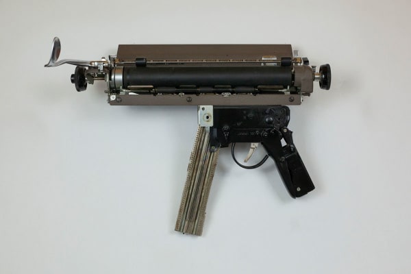 gun sculpture by Ravi Zupa