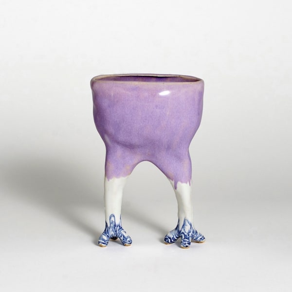 Courtney Krings purple bowl with legs