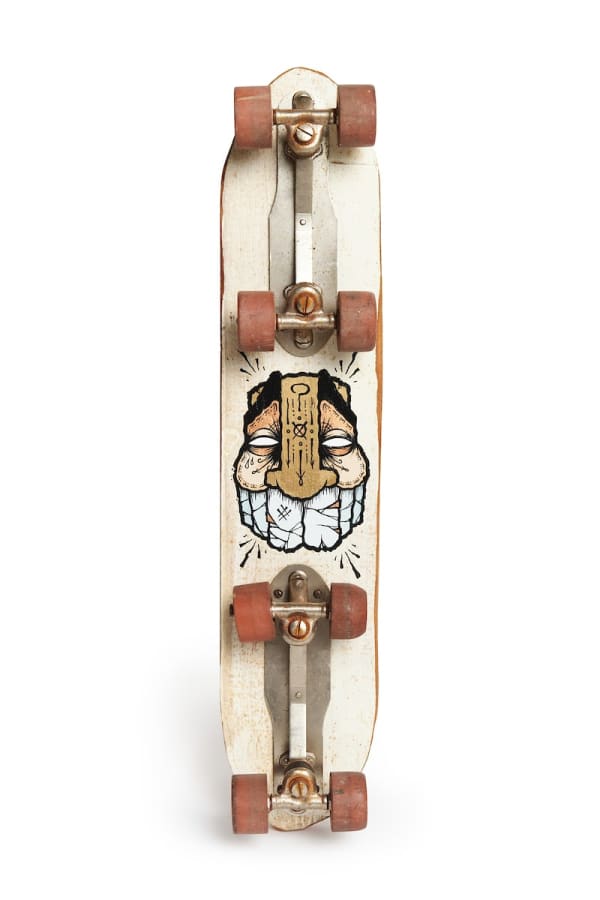 GATS "Underfoot #1" acrylic on vintage skateboard