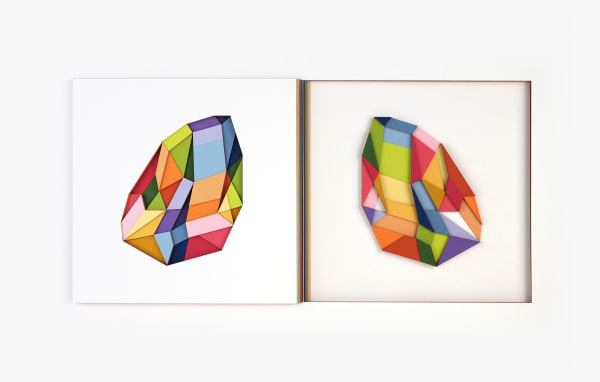 Huntz Liu Twin, 2024 layered hand-cut paper 14 x 22 in 35.6 x 55.9 cm