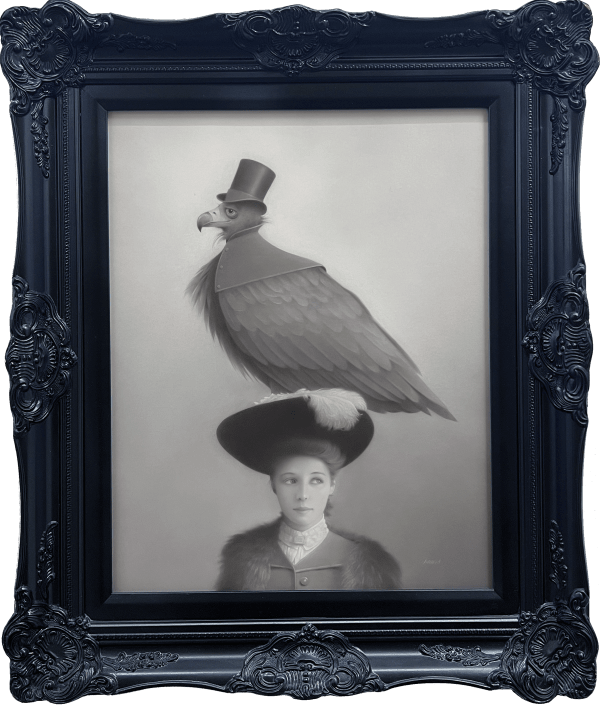 Travis Louie, Miss Anna and Her Bird Hat, 2023