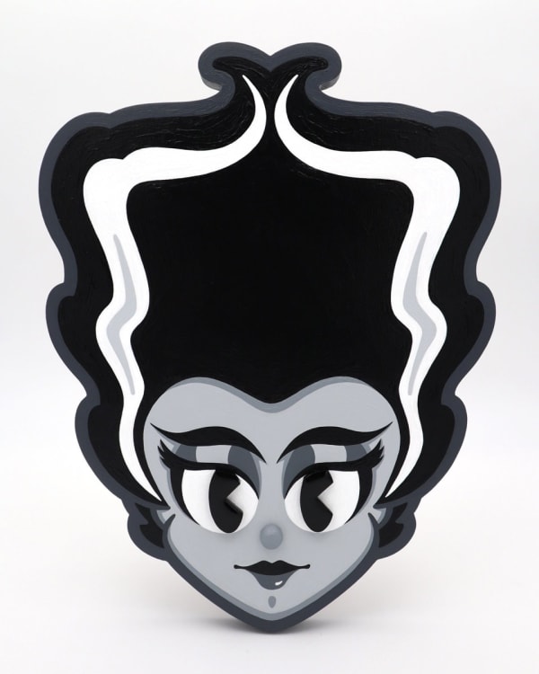 sculpture of the bride of frankenstein