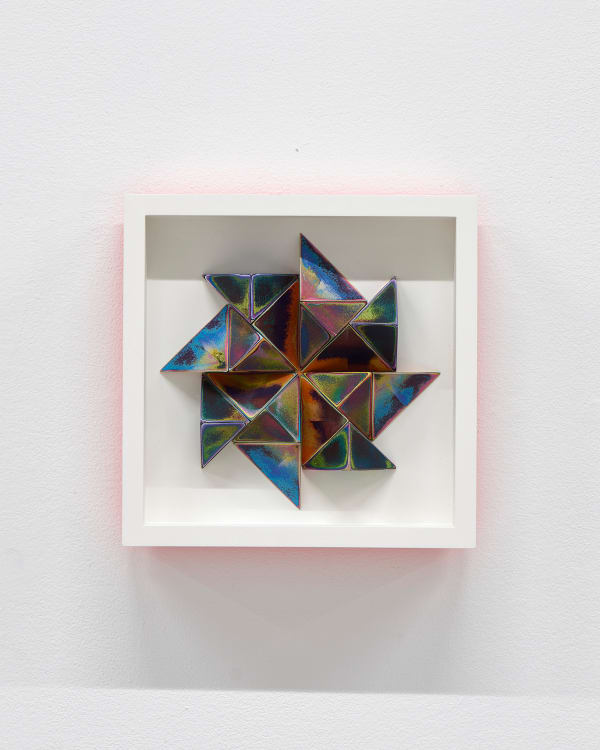 Sean Newport abstract colorful wall sculpture