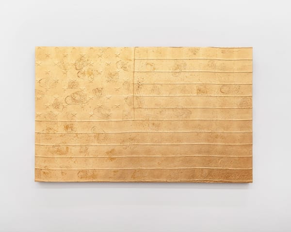 Andrew Schoultz - golden american flag