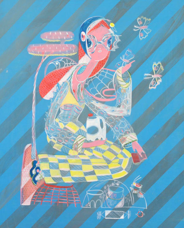 Kelly Tunstall Cost (Price of Milk), 2025 acrylic on panel 30 x 24 in 76.2 x 61 cm