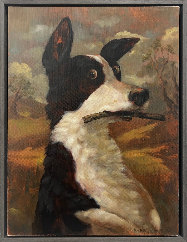 Alison Friend Stick is Life, 2023 oil on canvas 16 x 12 in 40.6 x 30.5 cm