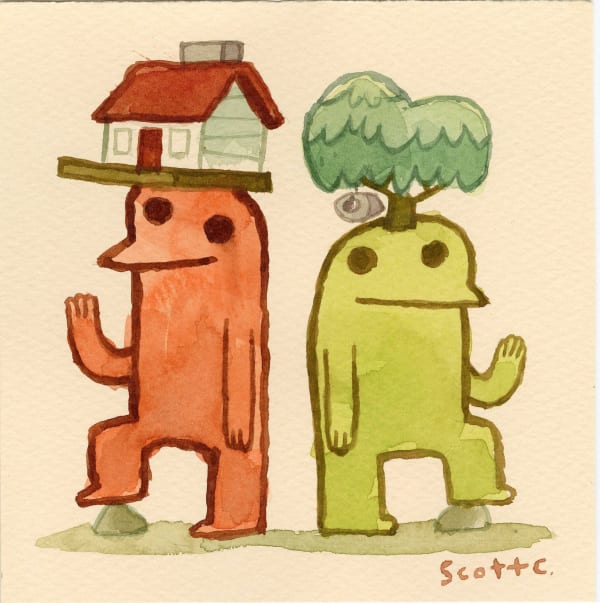 characters from the book Cabin Head and Tree Head