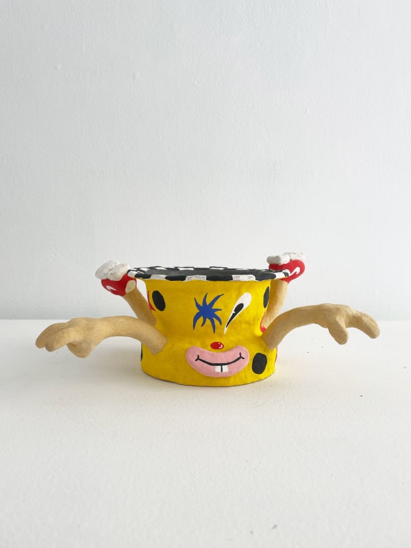 Christopher Gale sky diver shaped vase