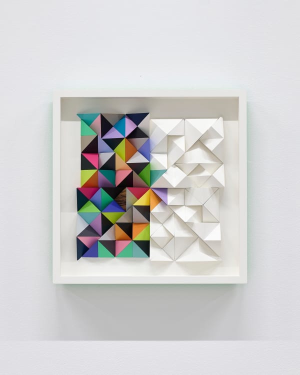 Sean Newport abstract colorful wall sculpture