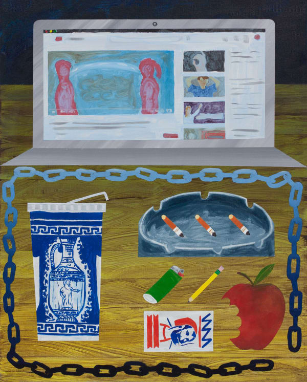 Painting "A Scattered Conversation" by Nicholas Zirk