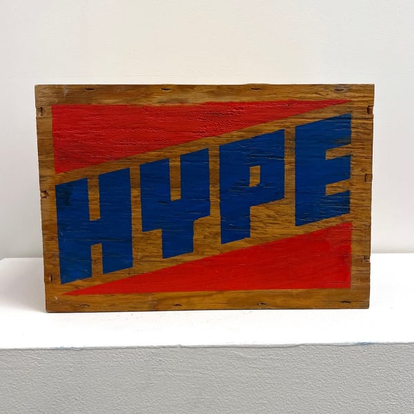 screen printed wooden crate by Skewville