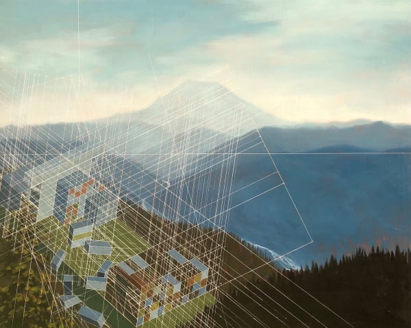 Mary Iverson, Smoke in the Air, Mount Rainier, 2020