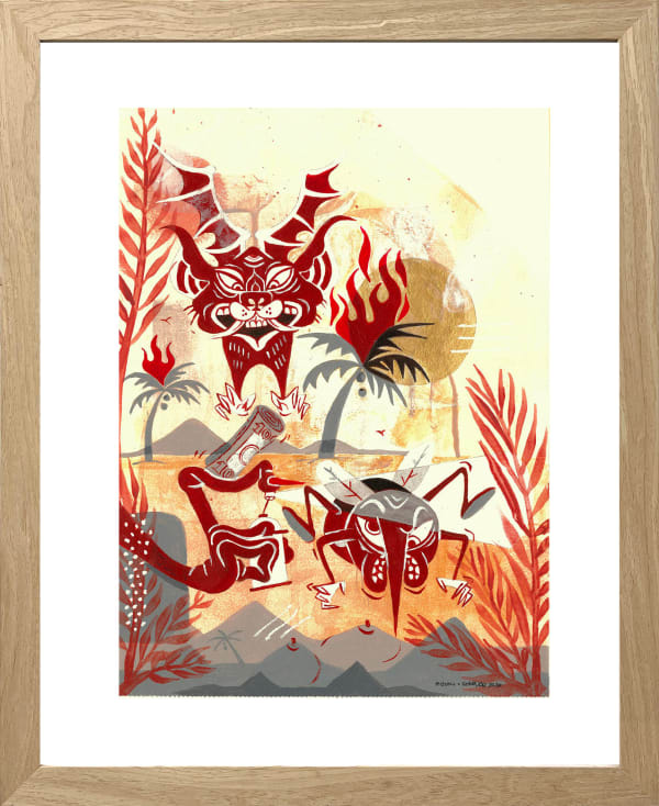 painting of bats by Yok & Sheryo