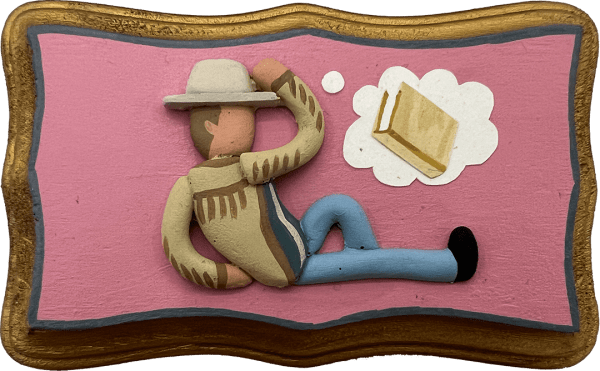 mixed media piece by Geoff Trapp inspired by "The Royal Tenenbaums"