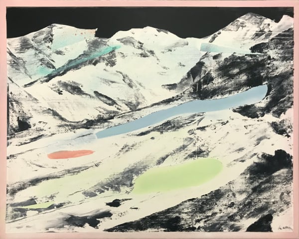 Una Ursprung, Mountains at night, Landscape #22, 2020