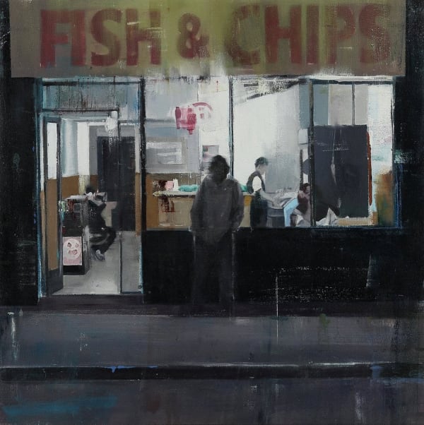 Brett Amory painting from 'waiting' series