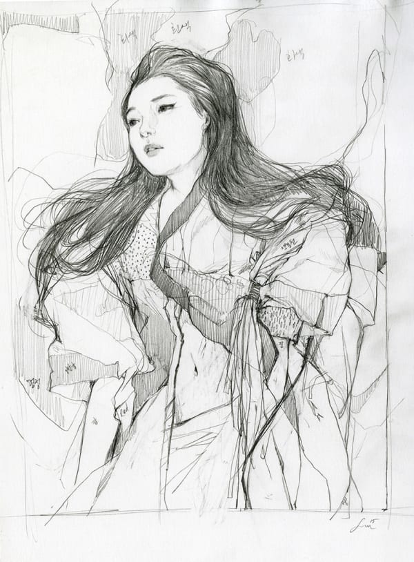 graphite portrait "Narisa Study" by Soey Milk