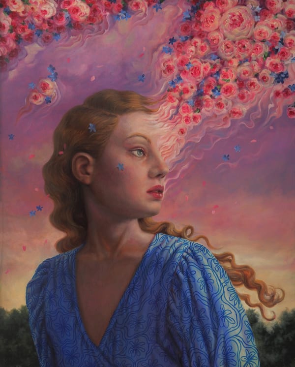 Jana Brike Dust in the Wind, 2023 oil on aluminum panel 20 x 16 in 50.8 x 40.6 cm