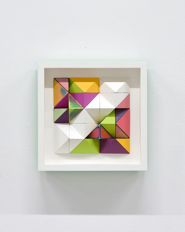 Sean Newport abstract colorful wall sculpture