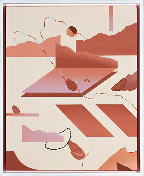 Madeleine Tonzi Threads, 2020 acrylic on canvas 20 x 16 in 50.8 x 40.6 cm