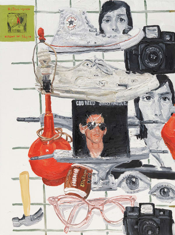 Emilio Villalba objects painting