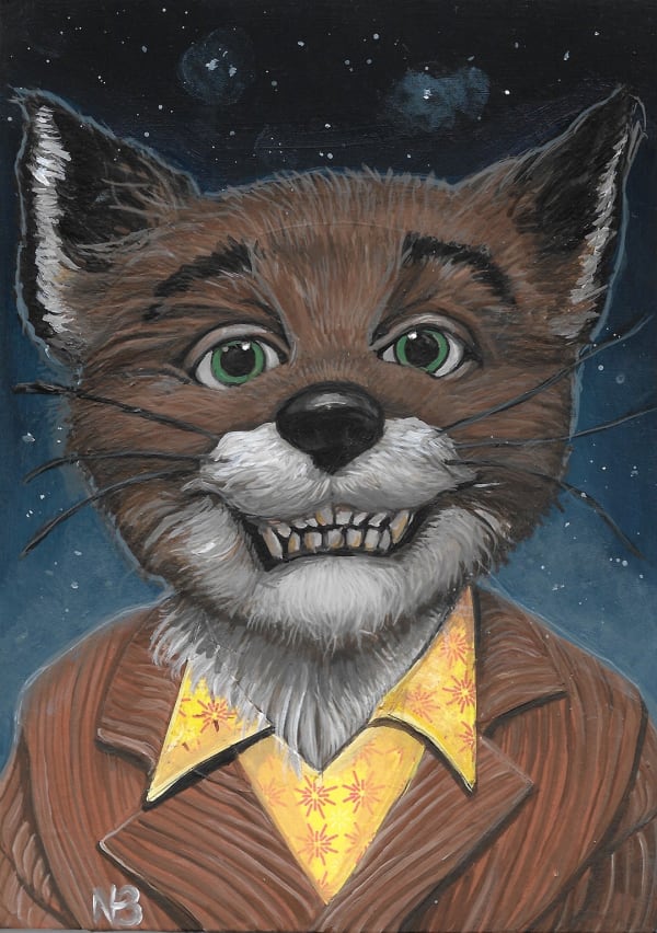 portrait of the Fantastic Mr. Fox by Nicole Bruckman