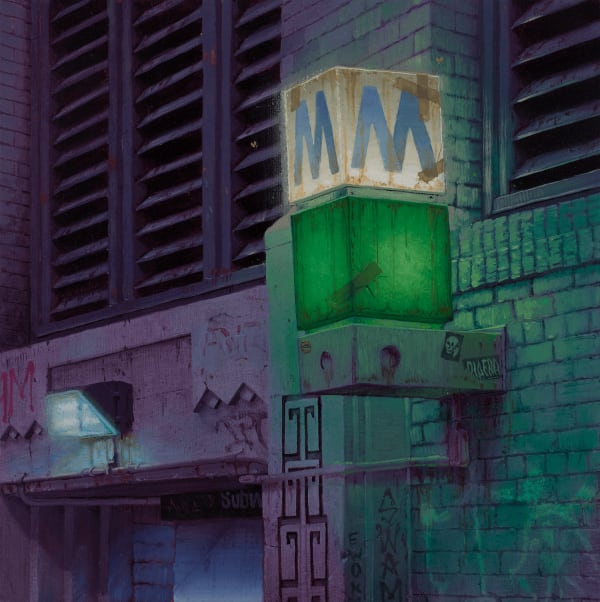 painting of an exterior wall of a building