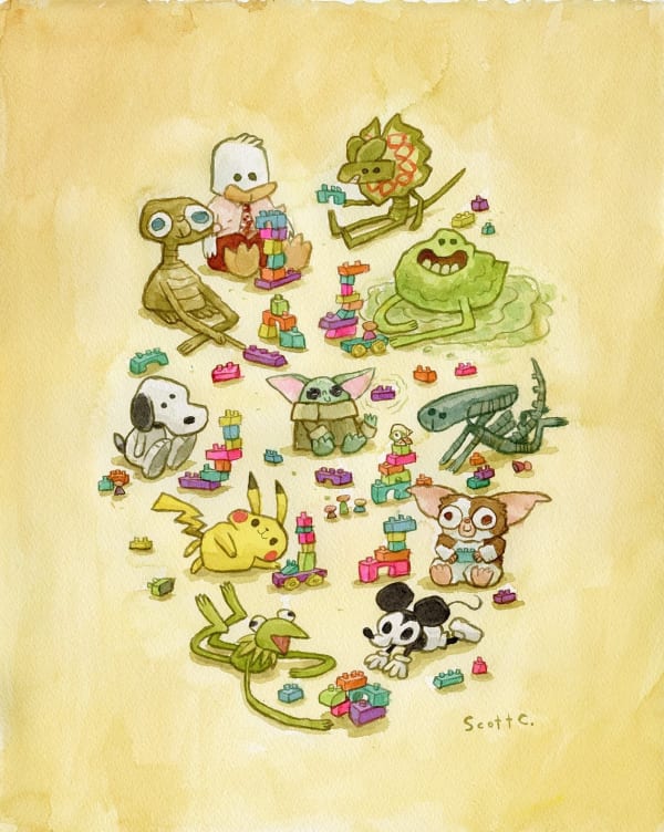 famous characters from movies and television as babies