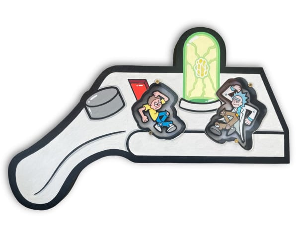 object with characters from Rick and Morty