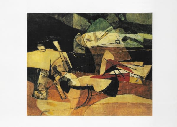 Afro Cronaca, nera, 1951 mixed media on canvas 145 x 175 cm