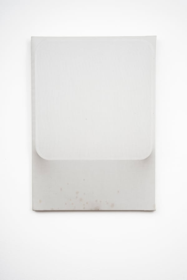 Fabio Mauri Schermo, 1958-1959 canvas stretched on wooden frame 60 x 43 x 5 cm