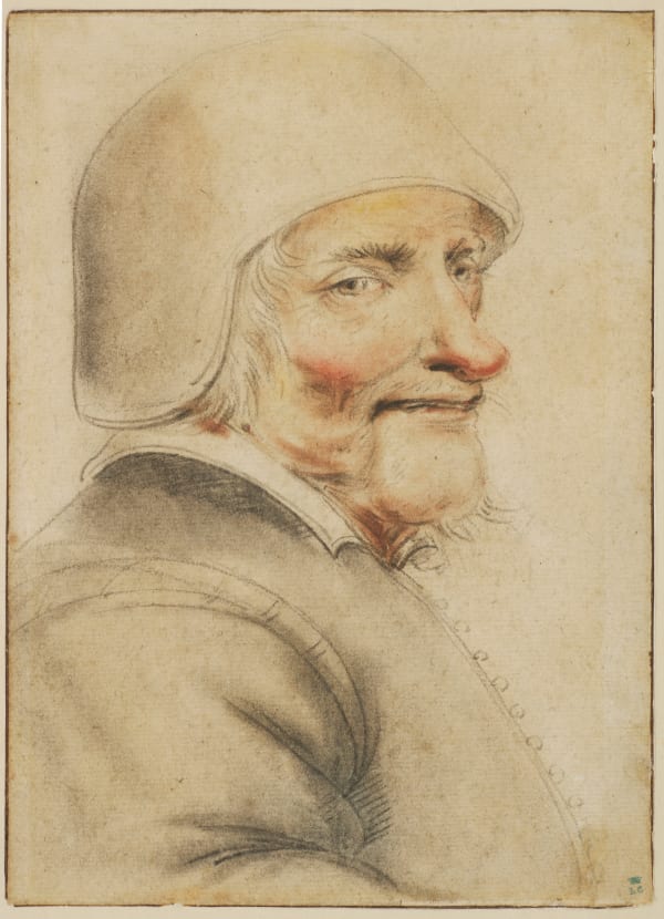 Lagneau, Portrait of a man in three-quarter view, wearing a cap/ Portrait d'un homme de trois-quart, coiffé d'un bonnet