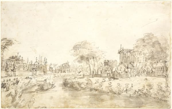 Francesco Guardi, Villas on the Brenta / Villas sur la Brenta